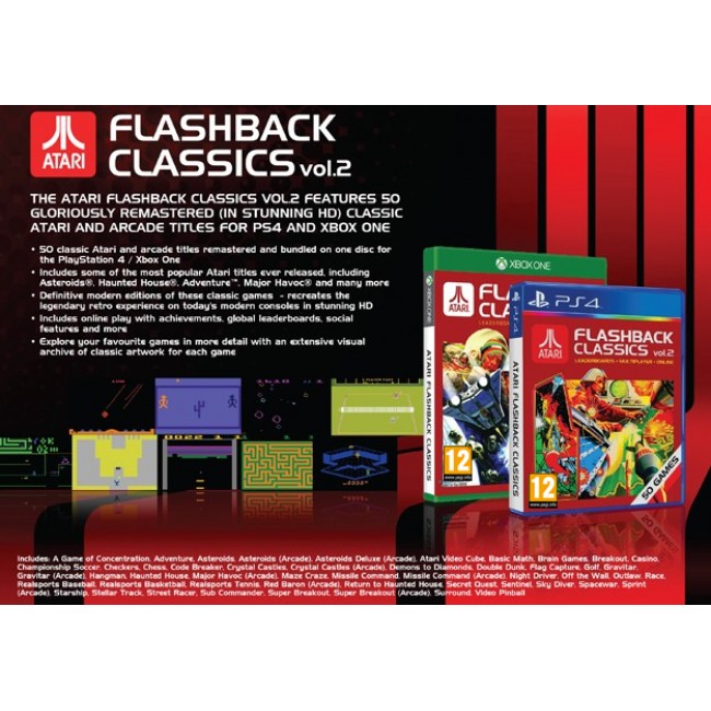Atari Flashback 2 Game List